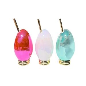 Holiday Mini Light 3 Pack Drinking Cup 12 oz